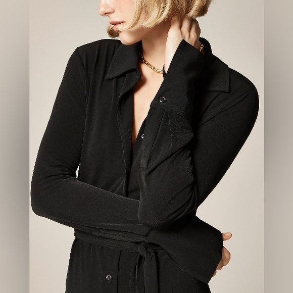 J.Crew Mini shirt-dress in matte jersey CN609 - Picture 2 of 10